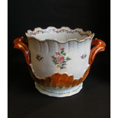Winecooler porcelain "famille rose" - Qianlong period